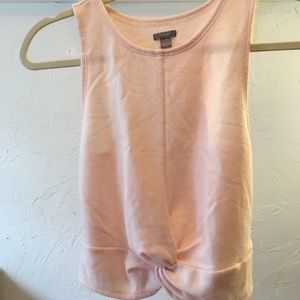 Aerie Pastel Pink Cropped Tank